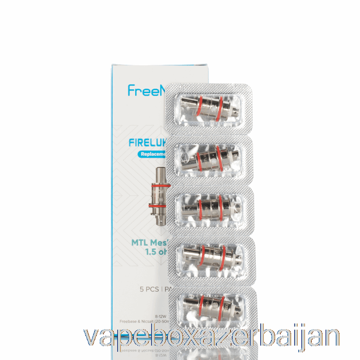 E-Juice Vape Freemax Fireluke 22 Mesh Coils 1.5ohm Coils